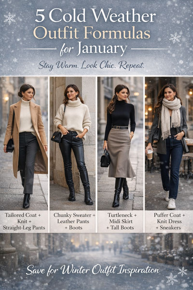 5 Cold Weather Outfit Formulas for January: Master Chic, Stay Warm