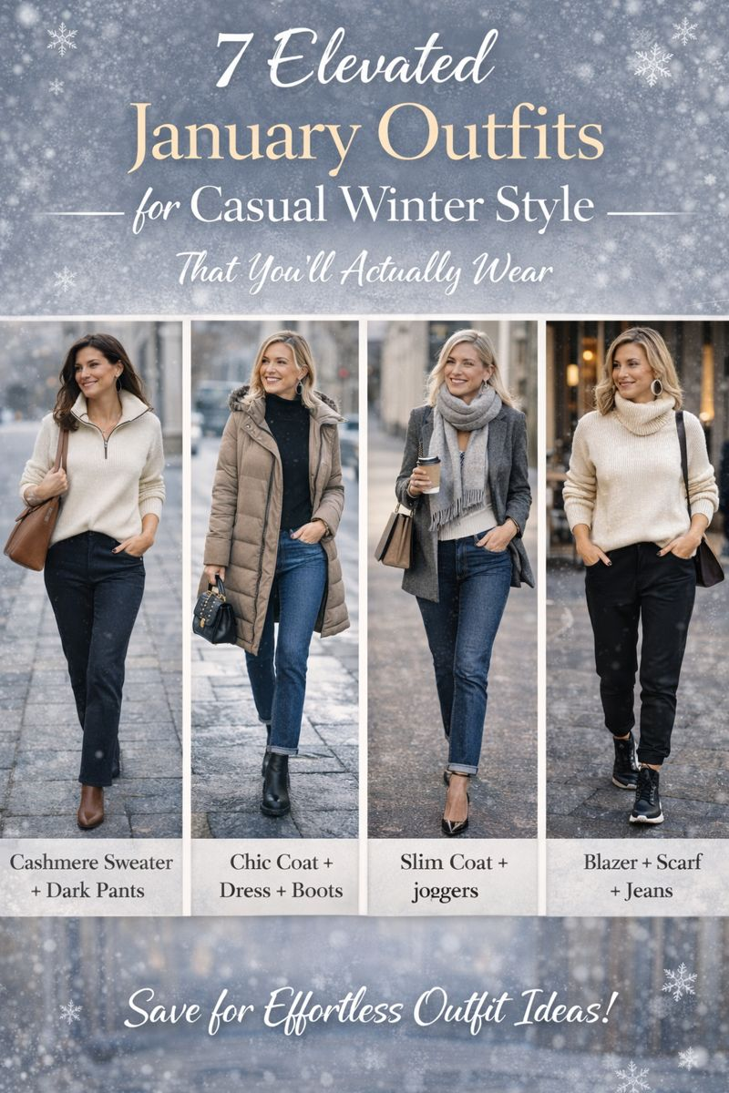 7 Elevated January Outfits for Casual Winter Style That You’ll Actually Wear