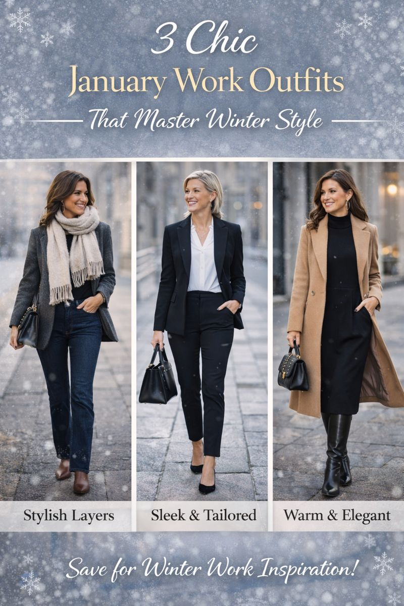 3 Chic January Work Outfits That Master Winter Style