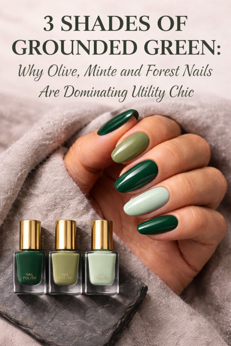 3 Shades of Grounded Green: Why Olive, Mint, and Forest Nails Are Dominating Utility Chic