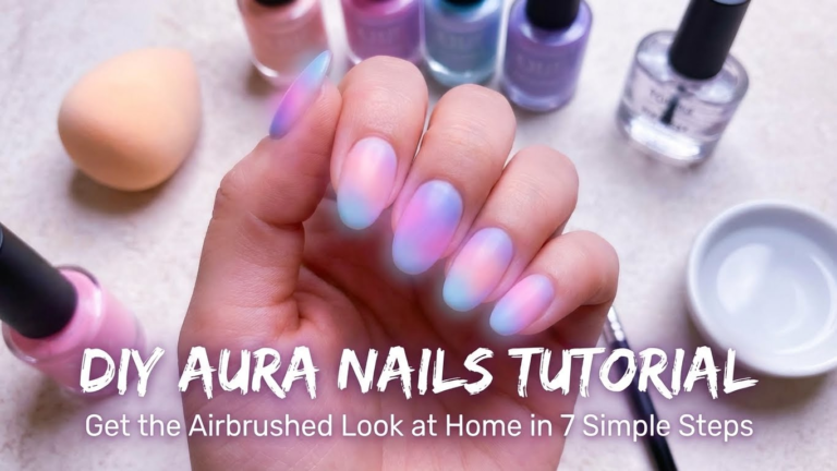 DIY Aura Nails Tutorial: Get the Airbrushed Look at Home in 7 Simple Steps