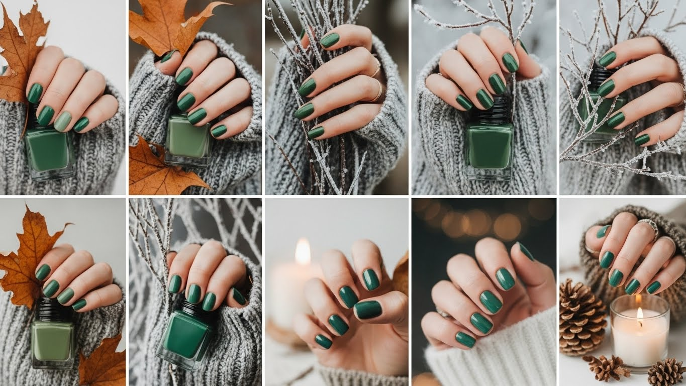 9 Unexpected Ways to Wear Green Nails This Fall & Winter (And Look Like a Million Bucks)