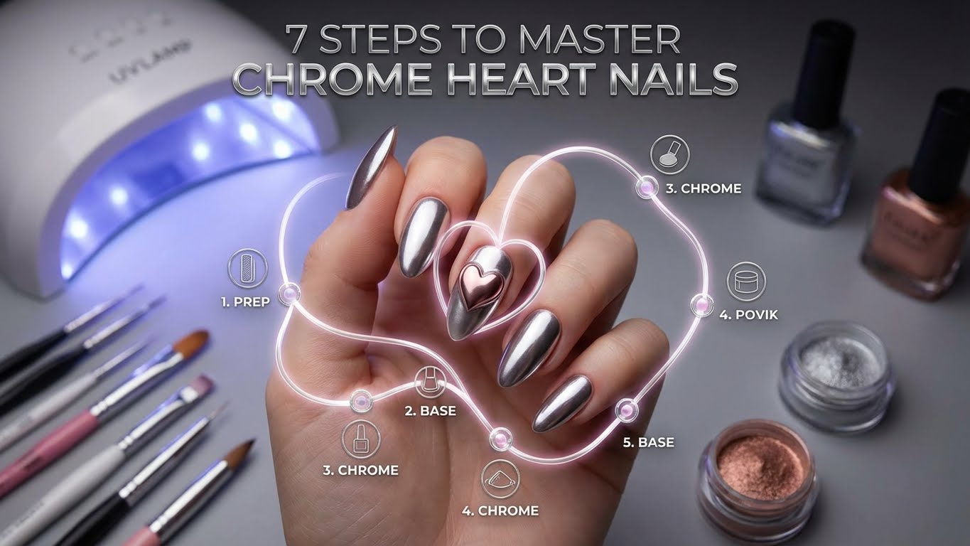 7 Steps to Master Chrome Heart Nails