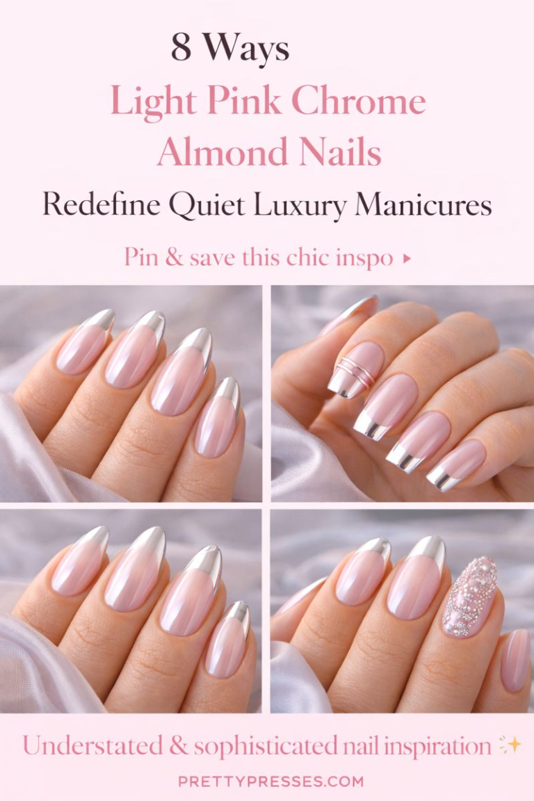 8 Ways Light Pink Chrome Almond Nails Redefine Quiet Luxury Manicures