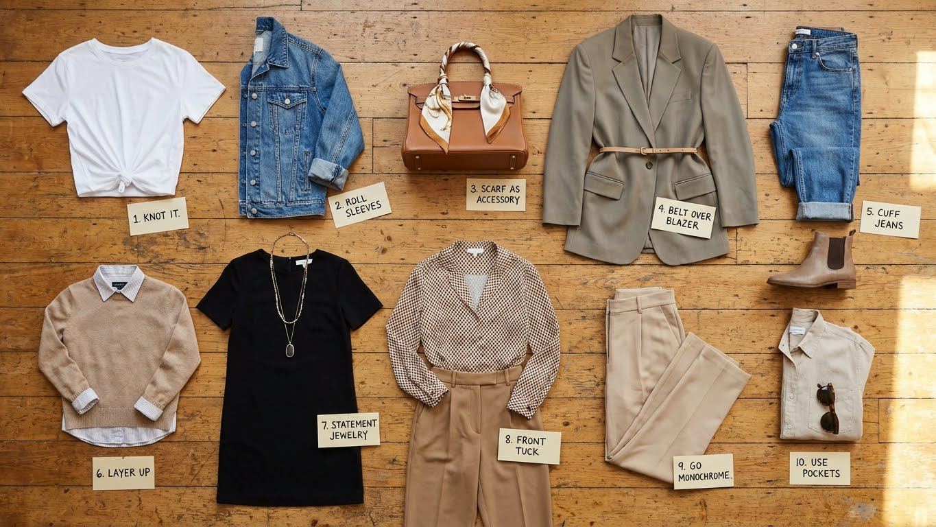 10 Styling Hacks to Instantly Elevate Your Wardrobe (Without Buying New Clothes!)